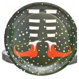 JASSEWRLY 50 PCS Christmas Paper Plates