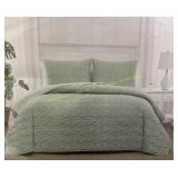 Caro Home 3pc Cotton Quilt Set King 112x90in