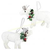 Nature Vibe Sisal Moose Ornaments, 2-pk