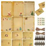 BoFier Christmas Stationery 74Pc Paper & Envelopes