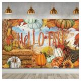 Hello Fall Photo Backdrop for Fall Decor