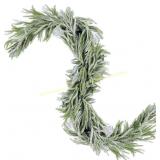 Solsew Pine & Pampas Flocked Garland 6ft