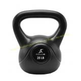 ProsourceFit Vinyl Kettlebell 25lb - Black