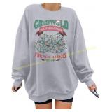 HEBBE Oversized Christmas Sweatshirt for Women