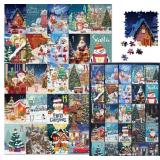 RLXGCZ Christmas Advent Calendar Puzzle 1000 Piece