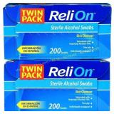 9 Ct. ReliOn Sterile Alcohol Swabs (200pk)