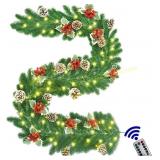 Sondatery 6FT LED Christmas Garland w/ Remote