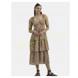 Size XL No Boundaries Tiered Bustier Maxi Dress