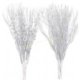 Sggvecsy 20-Pack Glitter Berry Ornaments