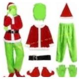 IBQ 10pcs 3xl Green Monster Xmas Costume Set Mask
