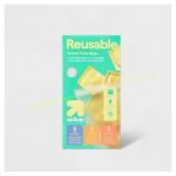 Reusable Food Storage Bags 15pc Pack up&up