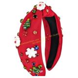 HIIXHC Christmas Headband for Women, Knotted