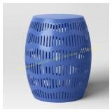 Room Essentials Metal Cutout Patio Table, Blue