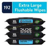 192 wipes DUDE Wipes Flushable Wipes, Unscented, 4