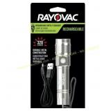 300 Lumen 4ct Rayovac Metal Rechargeable LED Flash