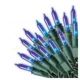 Celebrations Red Mini Blue 100 ct String Lights