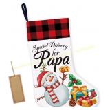 2 Ct. LyoGao Papa Burlap Christmas Stocking
