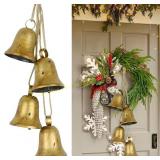 2 Ct. Christmas Decor Cow Bell Door Decor, Silver