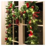 MorTime 9 FT LED Christmas Garland