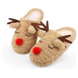 $124 Size XS SKYWHEEL Reindeer Slippers