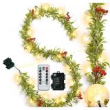 $106 Ganeen 2 Pcs 5.9ft Prelit Olive Garland