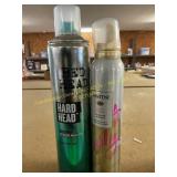 Bed Head Hairspray + Pantene Curling Mousse