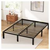 ZUNMOS 14-In Queen Bed Frame Storage Black