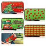 Dansydaisy 4pc. Leather Zip Closure Wallets