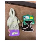 XS Dog Hoodie & Harness Boots & Barkley