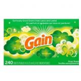 Gain Dryer Sheets - Original - 240 sheet