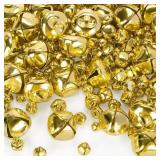 3 Ct. Shindel 250PCS Gold Jingle Bells, 4 Sizes