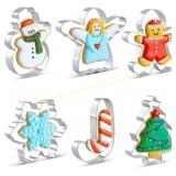 2ct KELOFKO 6-Piece Cookie Cutter Set