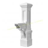 Atherton Grand 64H Resin Overpost Mail White