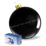 COCOMOON Inflatable Christmas Ball (Black)