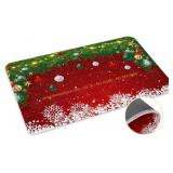 Christmas Baubles Doormat Snowflake Mat 18x30