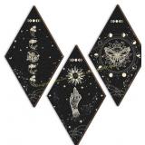 Roowest 3Pcs Rustic Boho Wall Decor 11.8x6.7