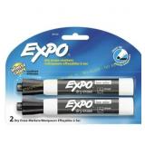 2-Count 6ct Expo Low Odor Dry Erase Markers, Black