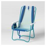 Sun Squad  Backpack Chair, Aqua Ombre