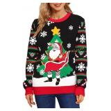 Woman s Ugly Christmas Sweater Sz L