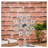Topadorn Tree Topper Metal Silver Star