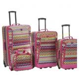 Rockland Tribal 4-Piece Luggage Set
