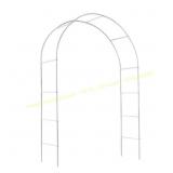 AOPSPS Metal Garden Arch, Adjustable Arbor, White