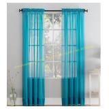 4 Ct. Mainstays 59x84in. Sheer Panels , Turquoise