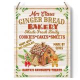 3ct Gingerbread Bakery Wood Sign Wall Plaque