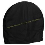 Sunnydaze 24 in Log Hoop Rack Cover - Black