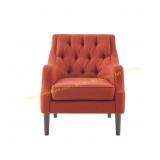 Elle 29 in. Spice Button Tufted Chair (Set)