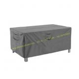 Heavy-Duty Gray Patio Table Cover, Waterproof