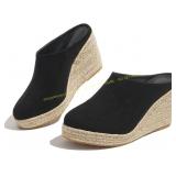 Size 9-9.5 Chic Espadrille Wedge Sandals