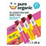 Pure Organic Layered Fruit Bars, 28 bars