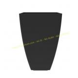 Tallulah Black Modern Planter 13.5x13.5x20